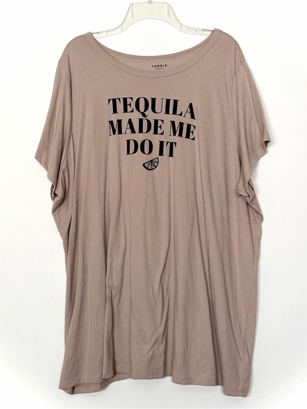 Torrid Tequila Made Me Do It Classic Fit Graphic Tee 5X